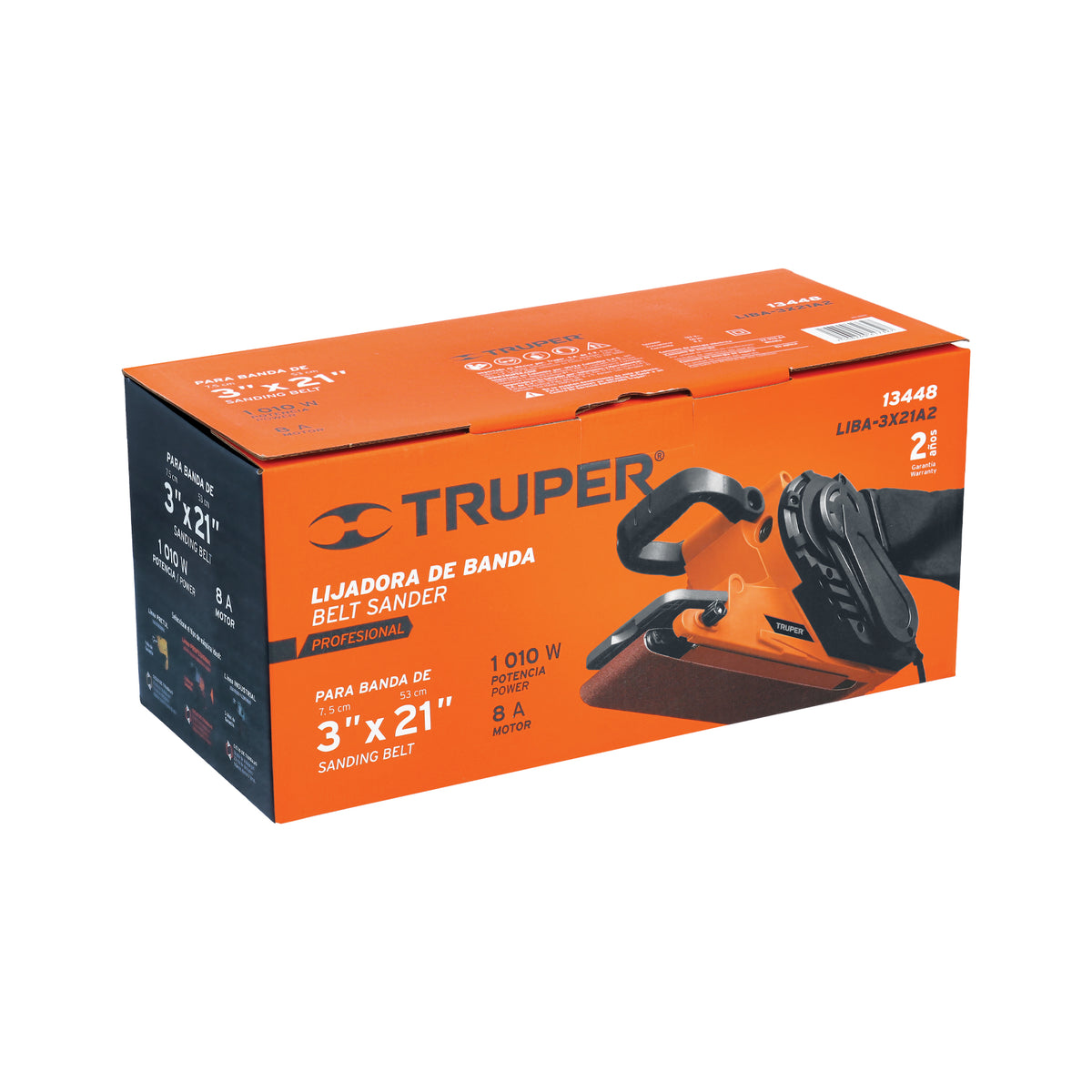 Lijadora de banda 3 x 21 pulg 1010W - SKU 13448