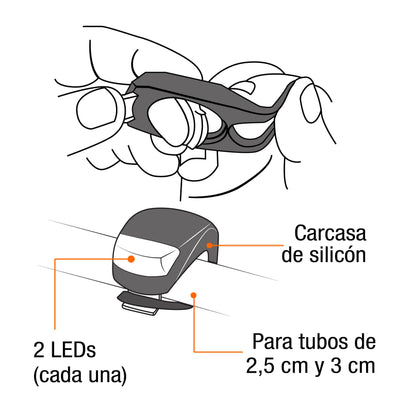 Juego de luces LED para bicicleta