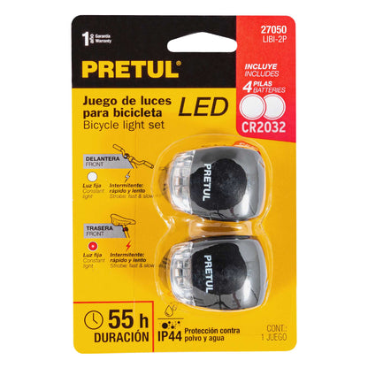 Juego de luces LED para bicicleta