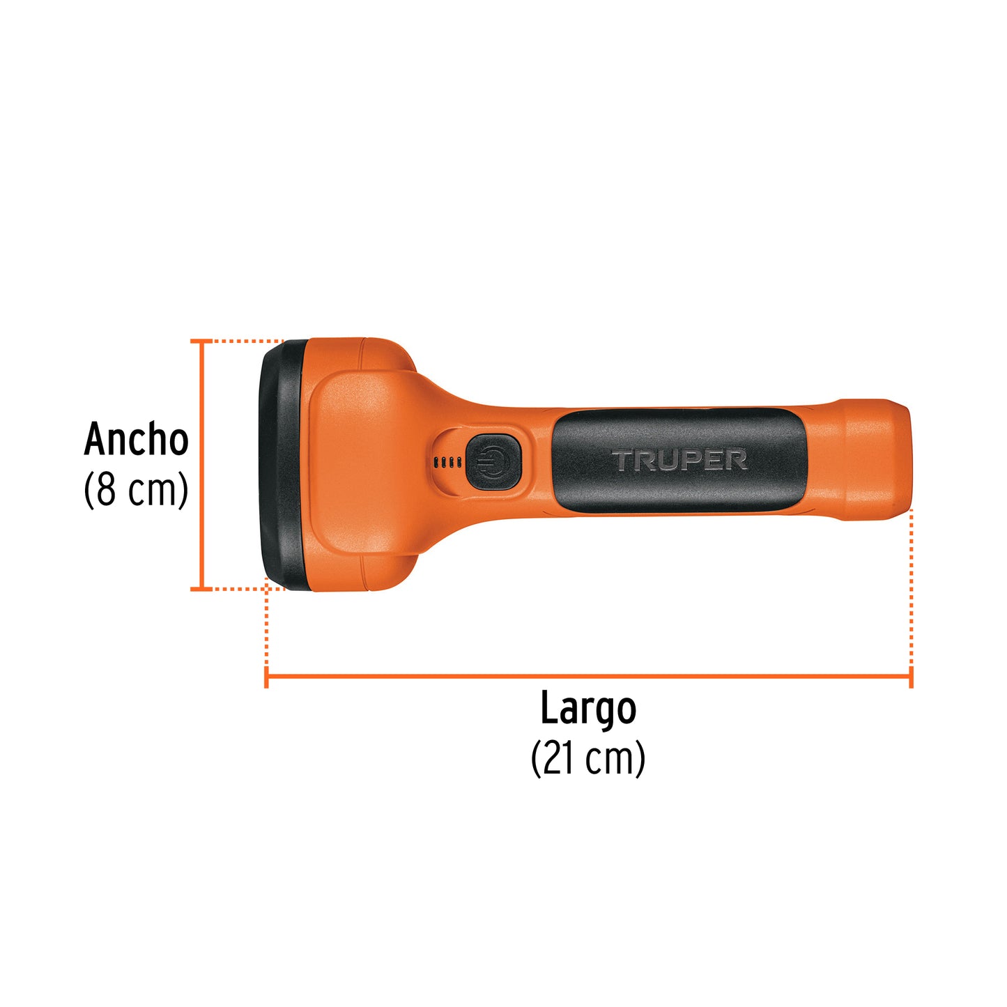 Linterna plástica LED 350 lm recargable