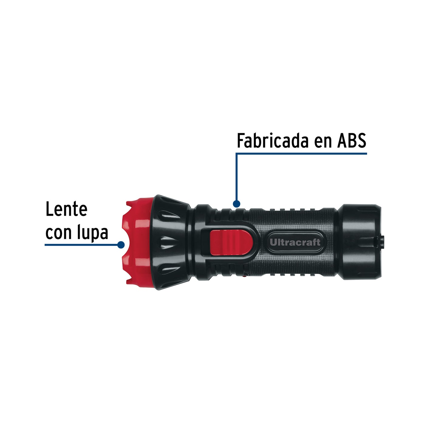 Linterna plástica LED 40 lm recargable