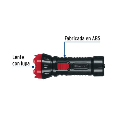 Linterna plástica LED 40 lm recargable