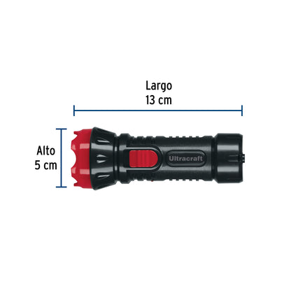 Linterna plástica LED 40 lm recargable