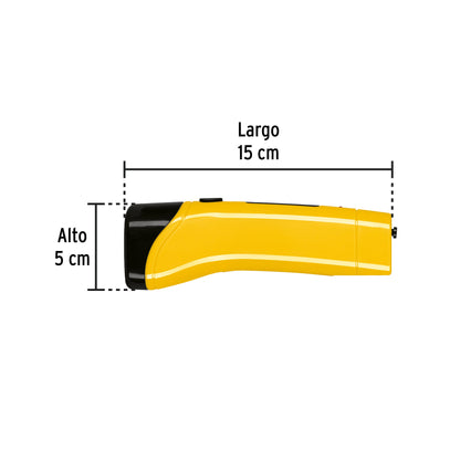 Linterna plástica LED 50 lm recargable