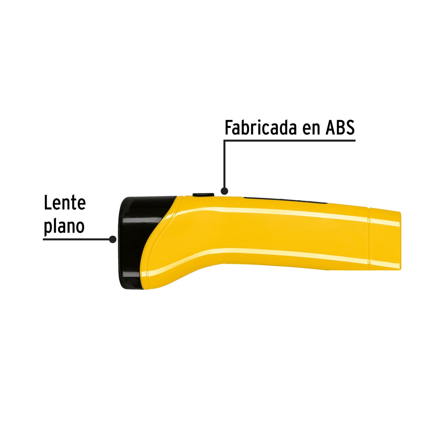 Linterna plástica LED 70 lm recargable