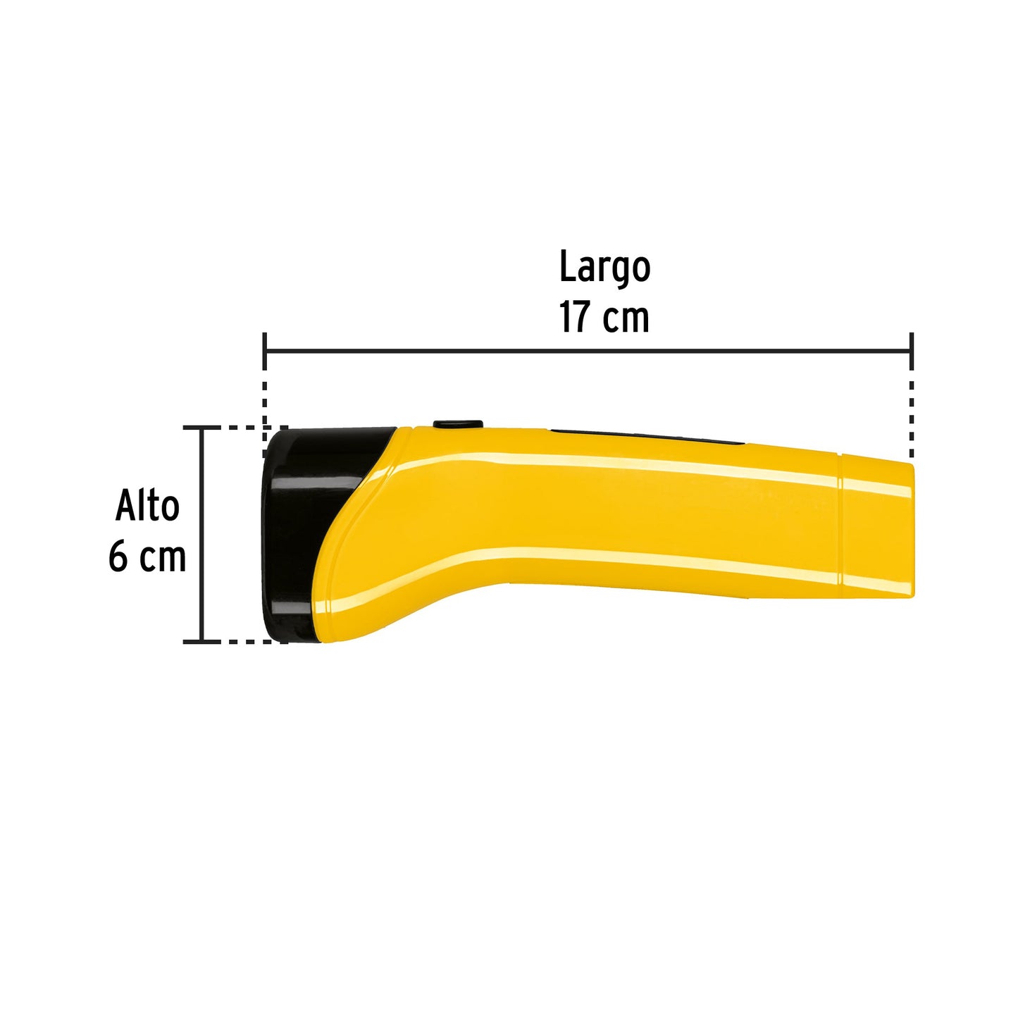 Linterna plástica LED 70 lm recargable