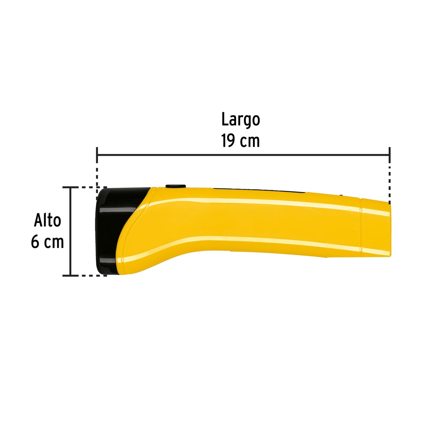 Linterna plástica LED 80 lm recargable