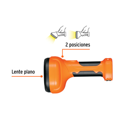 Linterna plástica LED 300 lm recargable