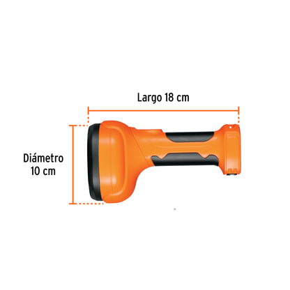Linterna plástica LED 300 lm recargable