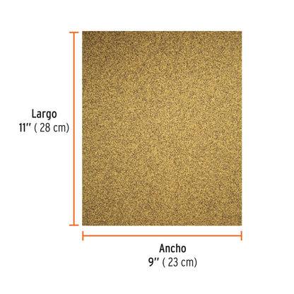 Lija para madera papel cabinet grano 100