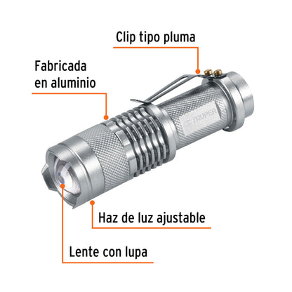 Linterna de aluminio LED 40 lm