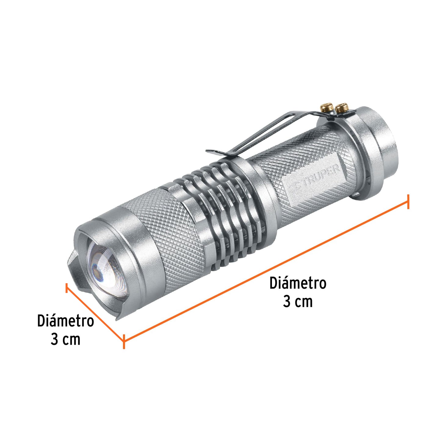 Linterna de aluminio LED 40 lm