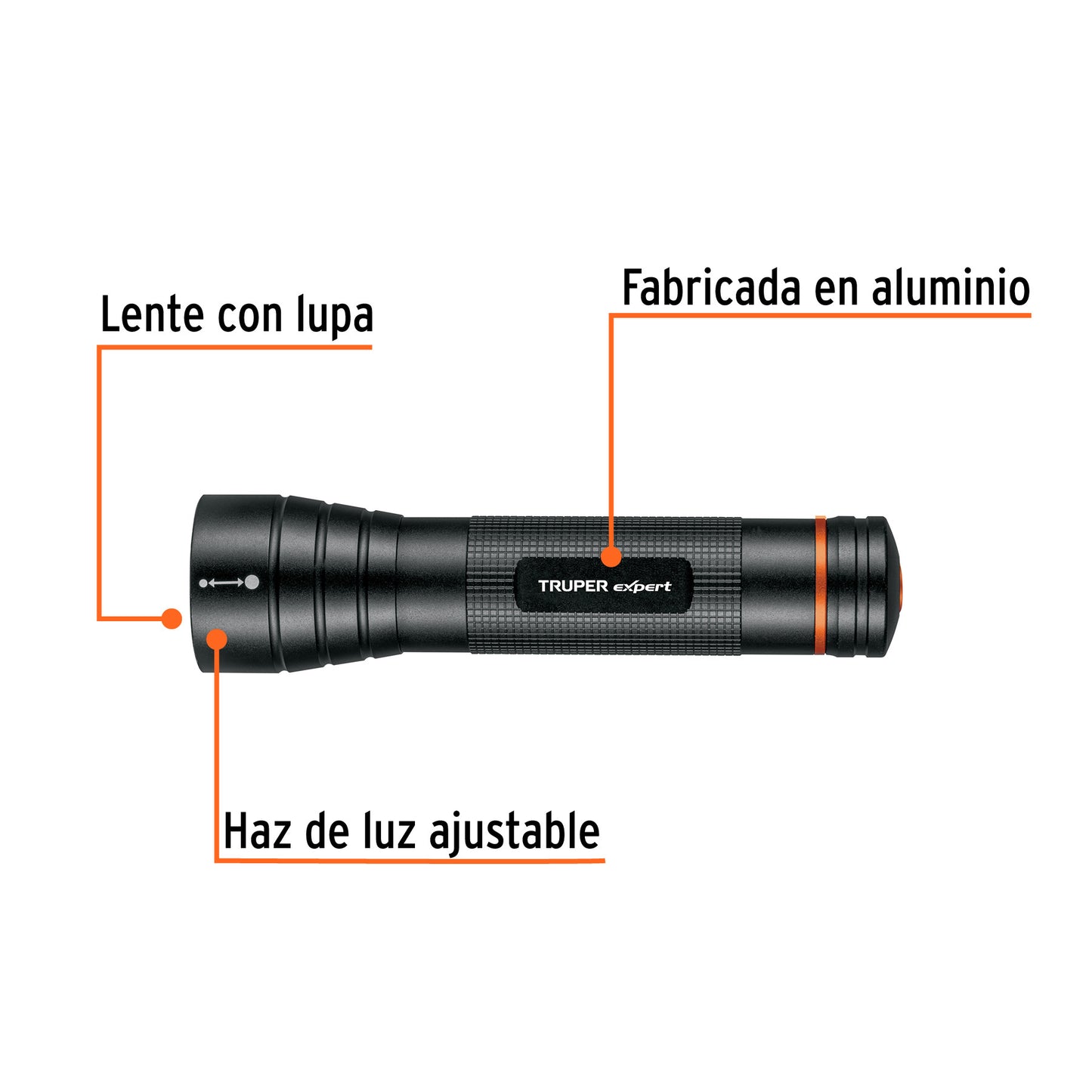 Linterna de aluminio LED Cree 500 lm
