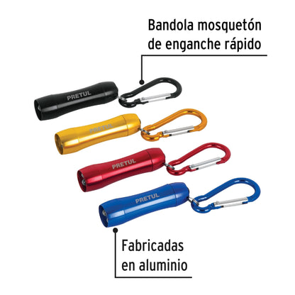 Linternas 3 LEDs Tipo Llavero
