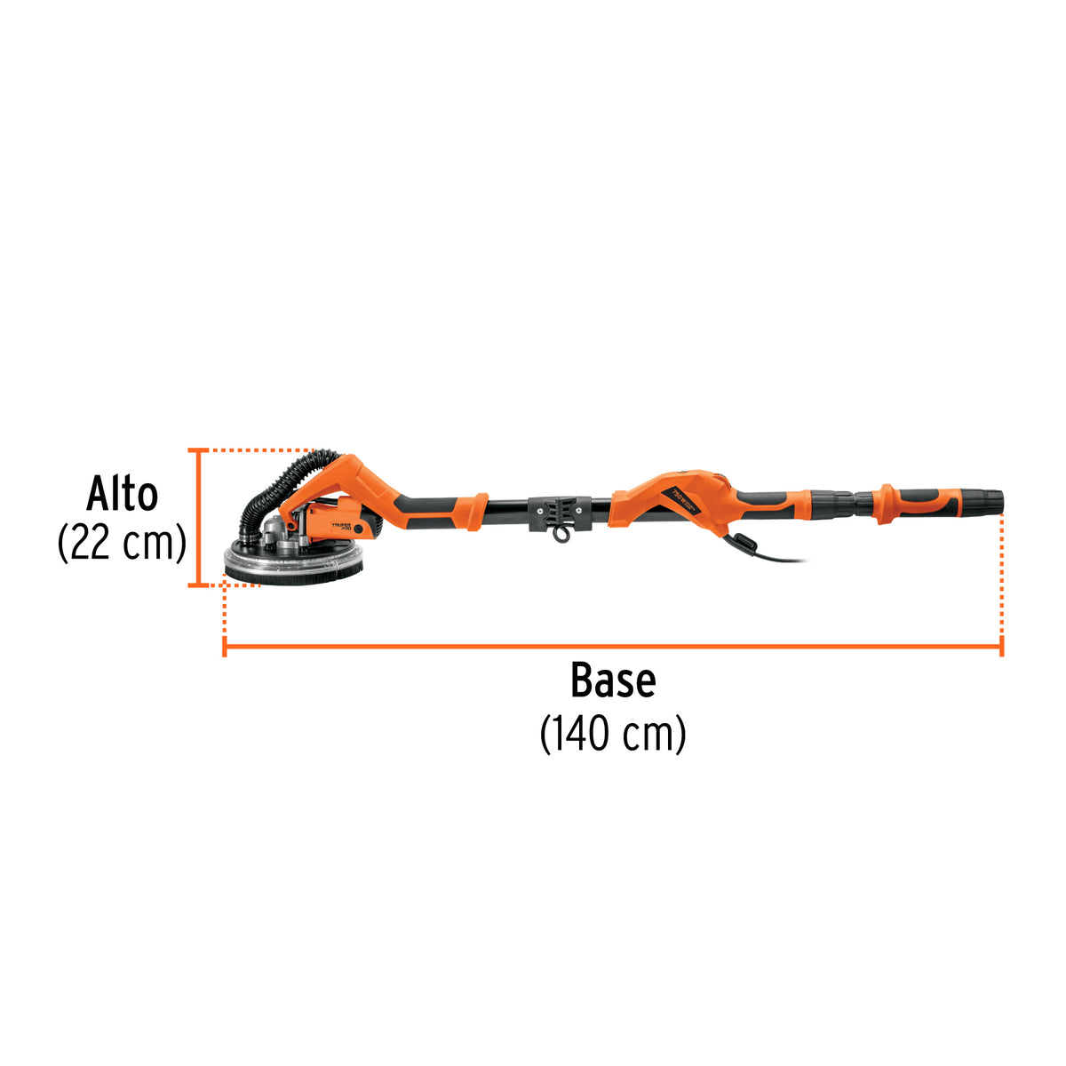 Lijadora de pared y techo 9" 750W, profesional, TRUPER PRO · vista 4