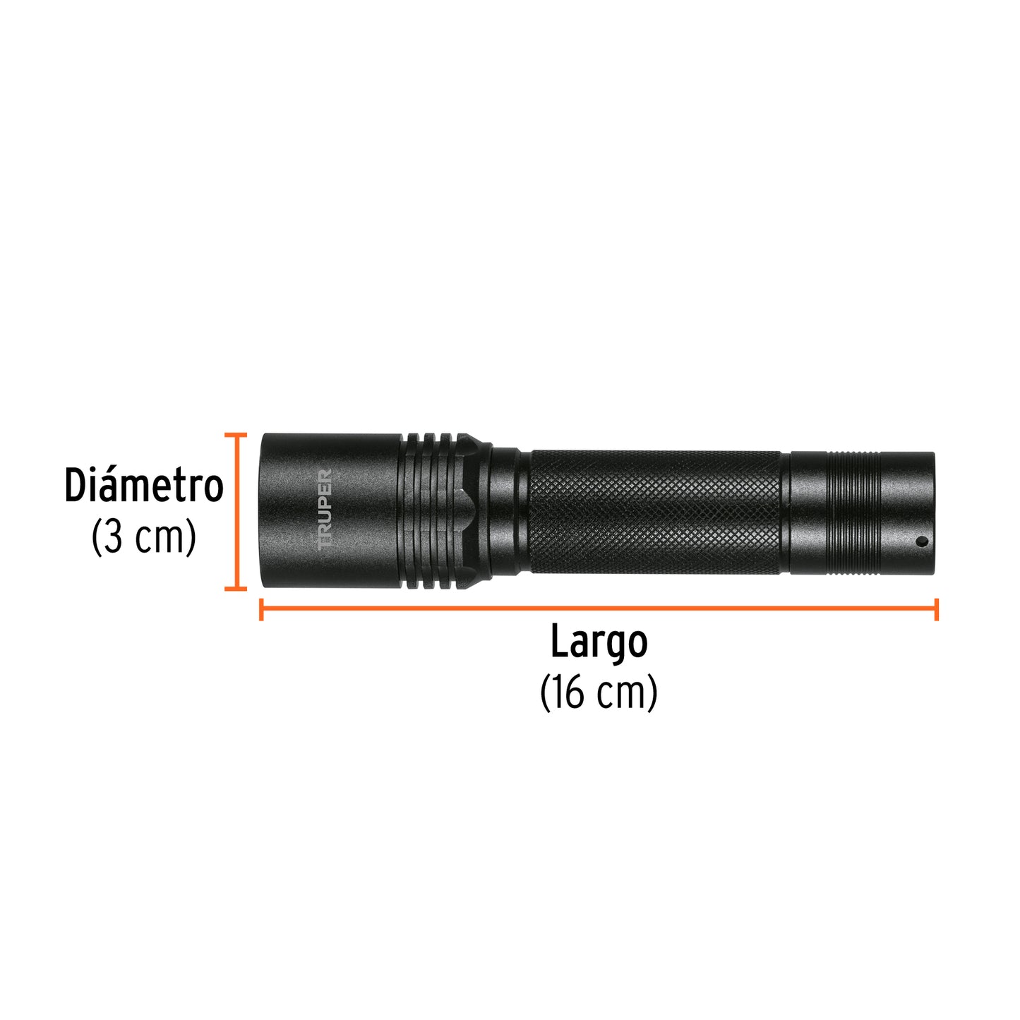 Linterna de aluminio LED 340 lm recargable