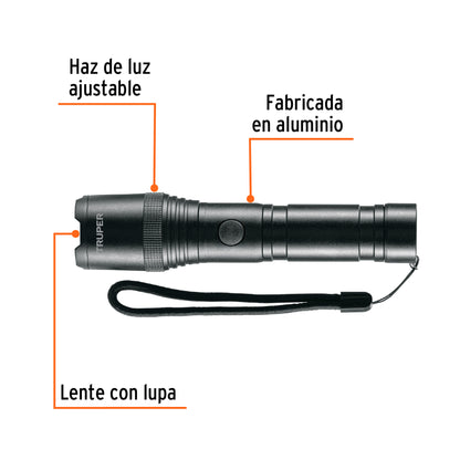 Linterna de aluminio LED 420 lm recargable