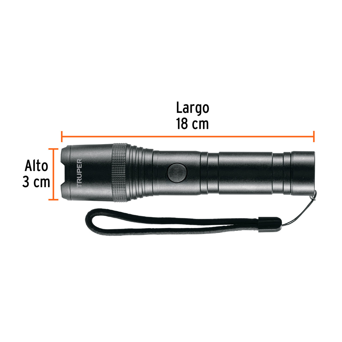 Linterna de aluminio LED 420 lm recargable