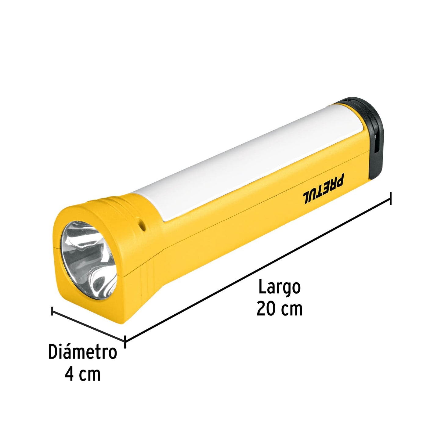 Linterna plástica LED 100 lm recargable