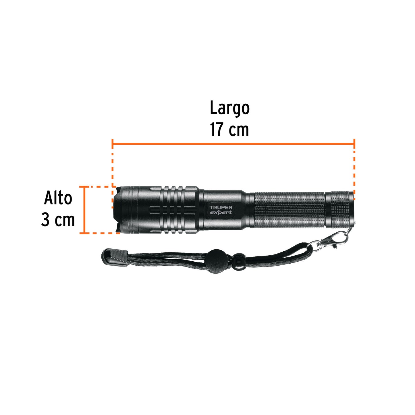 Linterna de aluminio LED 500 lm recargable
