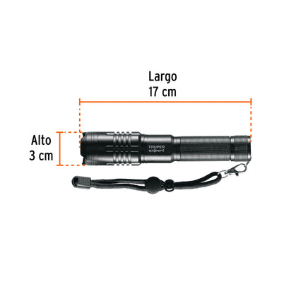Linterna de aluminio LED 500 lm recargable