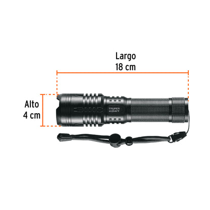 Linterna de aluminio LED 1300 lm recargable