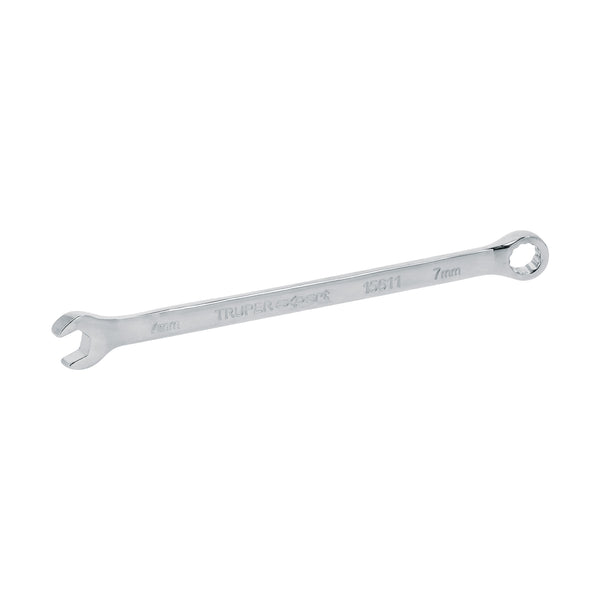 Llave combinada extralarga 7 mm con muesca hexagonal