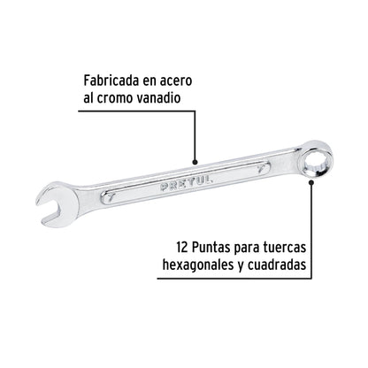 Llave combinada 7 mm con 12 puntas