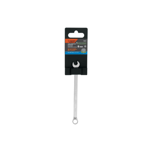 Llave combinada extralarga 8 mm con muesca hexagonal