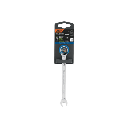 Llave combinada con matraca 9 mm