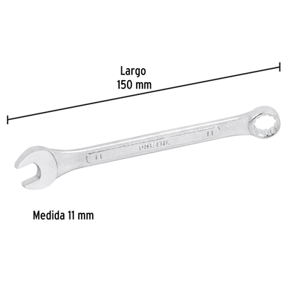 Llave combinada 11 mm con 12 puntas