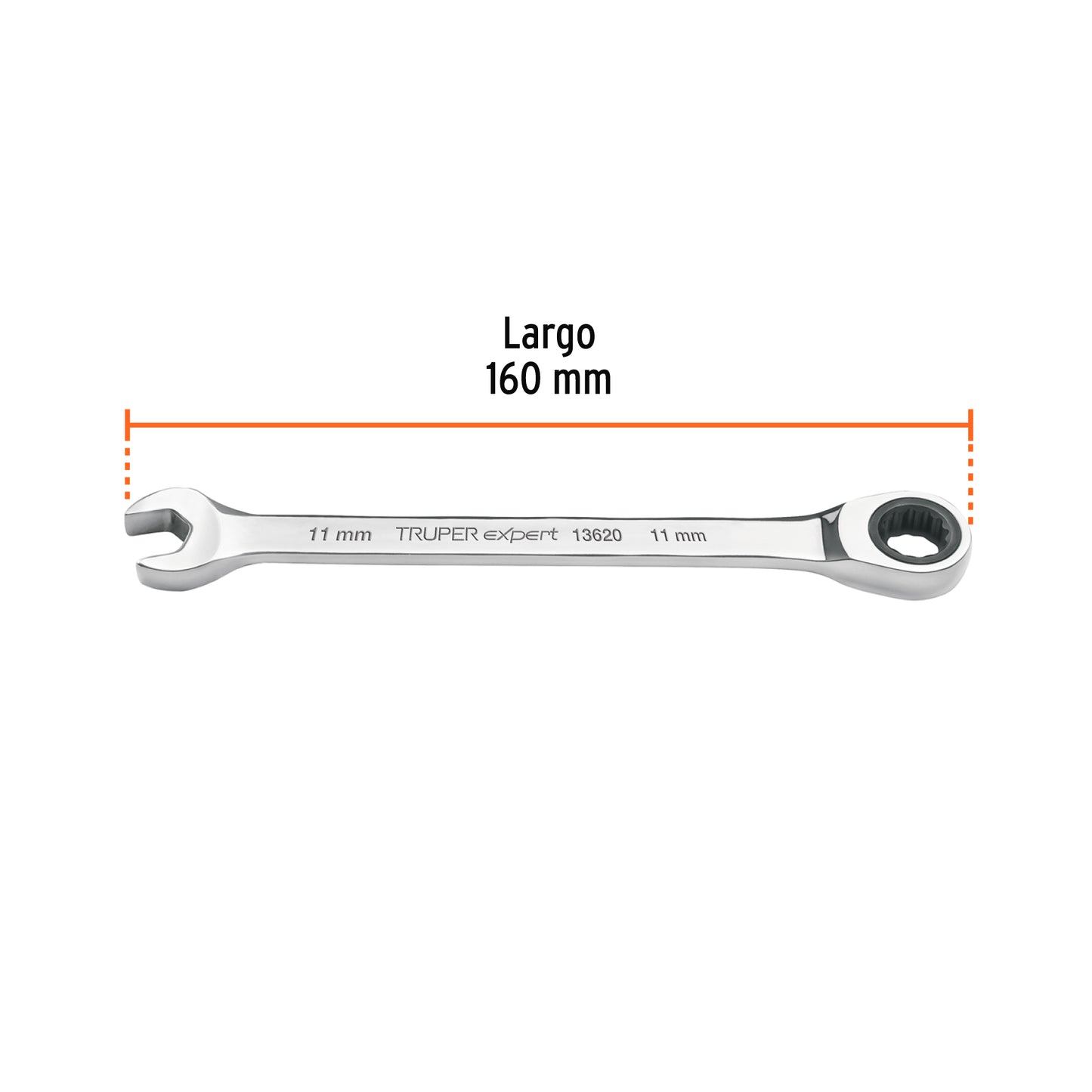 Llave combinada con matraca 11 mm