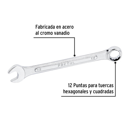 Llave combinada 12 mm con 12 puntas