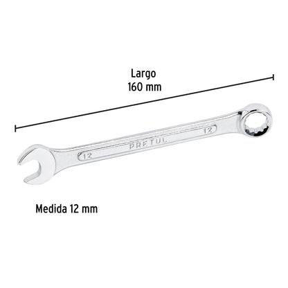 Llave combinada 12 mm con 12 puntas