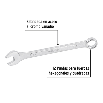 Llave combinada 13 mm con 12 puntas