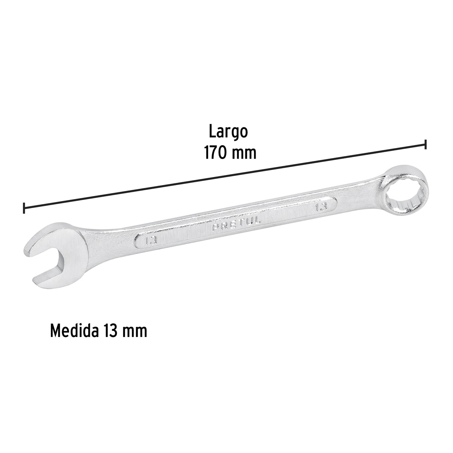 Llave combinada 13 mm con 12 puntas