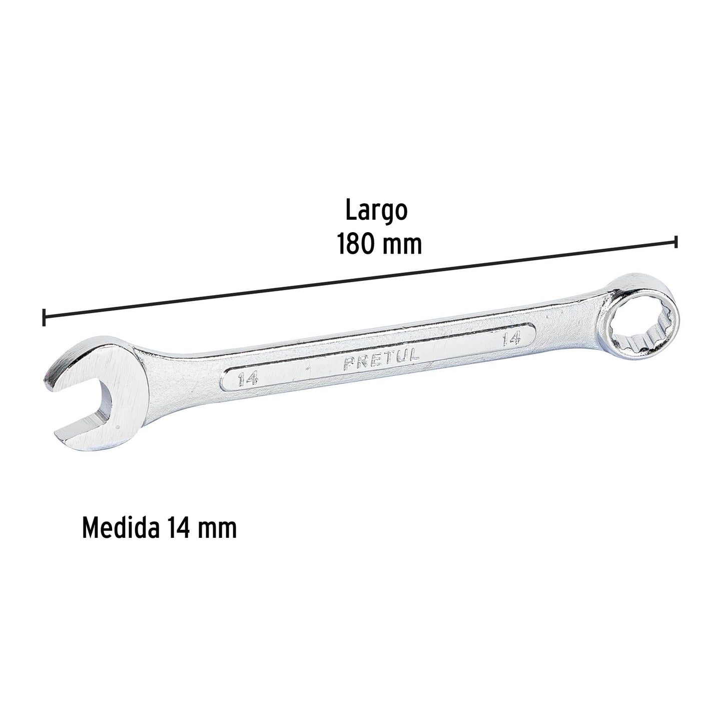 Llave combinada 14 mm con 12 puntas