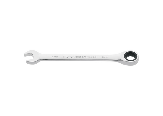 Llave combinada con matraca 14 mm