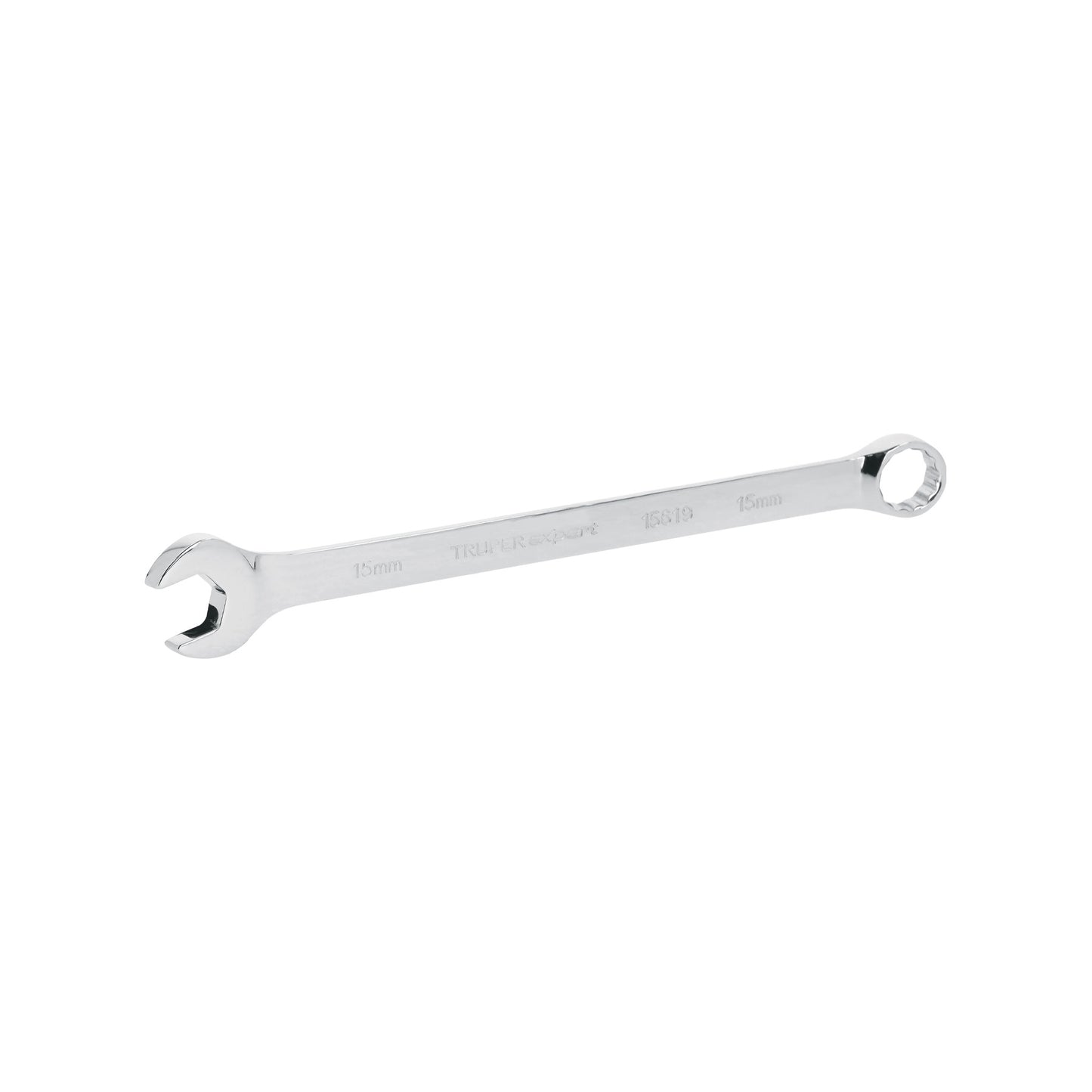 Llave combinada extralarga 15 mm con muesca hexagonal