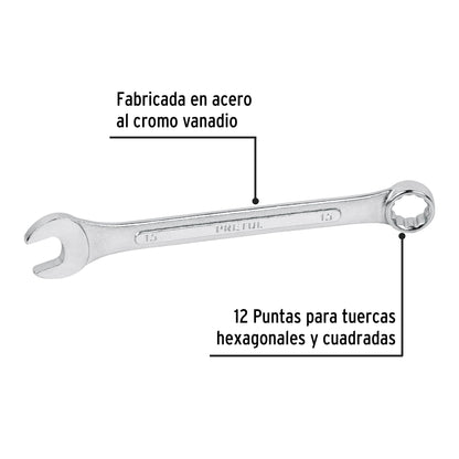Llave combinada 15 mm con 12 puntas