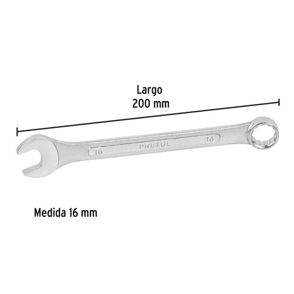 Llave combinada 16 mm con 12 puntas