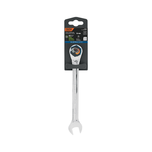 Llave combinada con matraca 16 mm