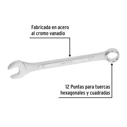 Llave combinada 18 mm con 12 puntas