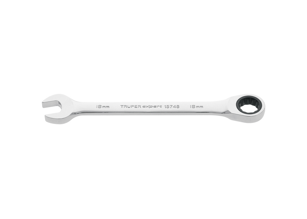 Llave combinada con matraca 18 mm
