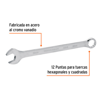 Llave combinada extralarga 30 mm x 401 mm de largo, Expert · vista 2