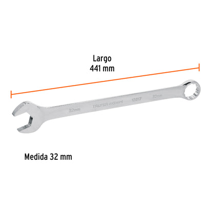 Llave combinada extralarga 32 mm x 441 mm de largo, Expert · vista 3