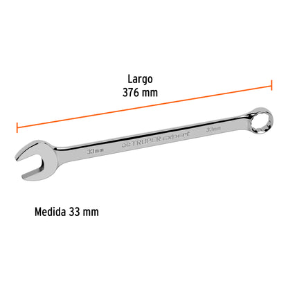 Llave combinada extralarga 33 mm x 376 mm de largo, Expert · vista 3