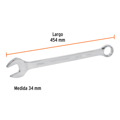 Llave combinada extralarga 34 mm x 454 mm de largo, Expert · vista 3
