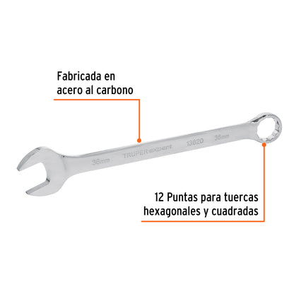 Llave combinada extralarga 36 mm x 454 mm de largo, Expert · vista 2