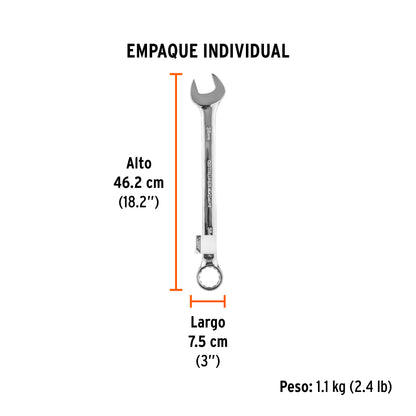 Llave combinada extralarga 38 mm x 467 mm de largo, Expert · vista 5